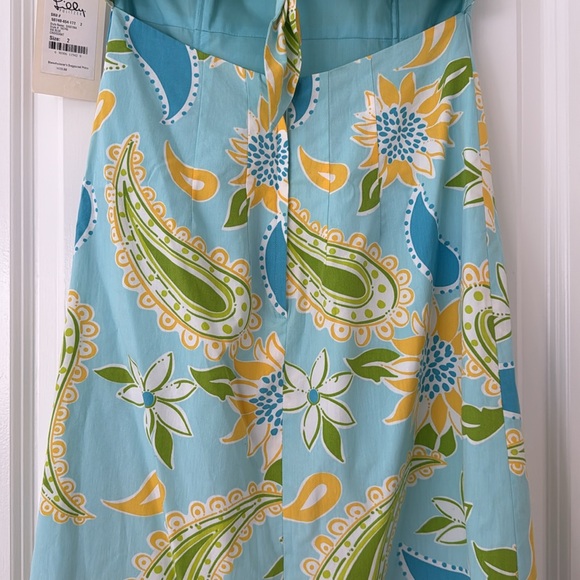 Lilly Pulitzer strapless Sabrina via blue croissant dress - Picture 7 of 9